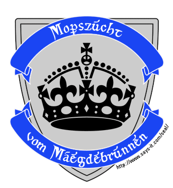 Wappen Mopszucht vom Mägdebrunnen
